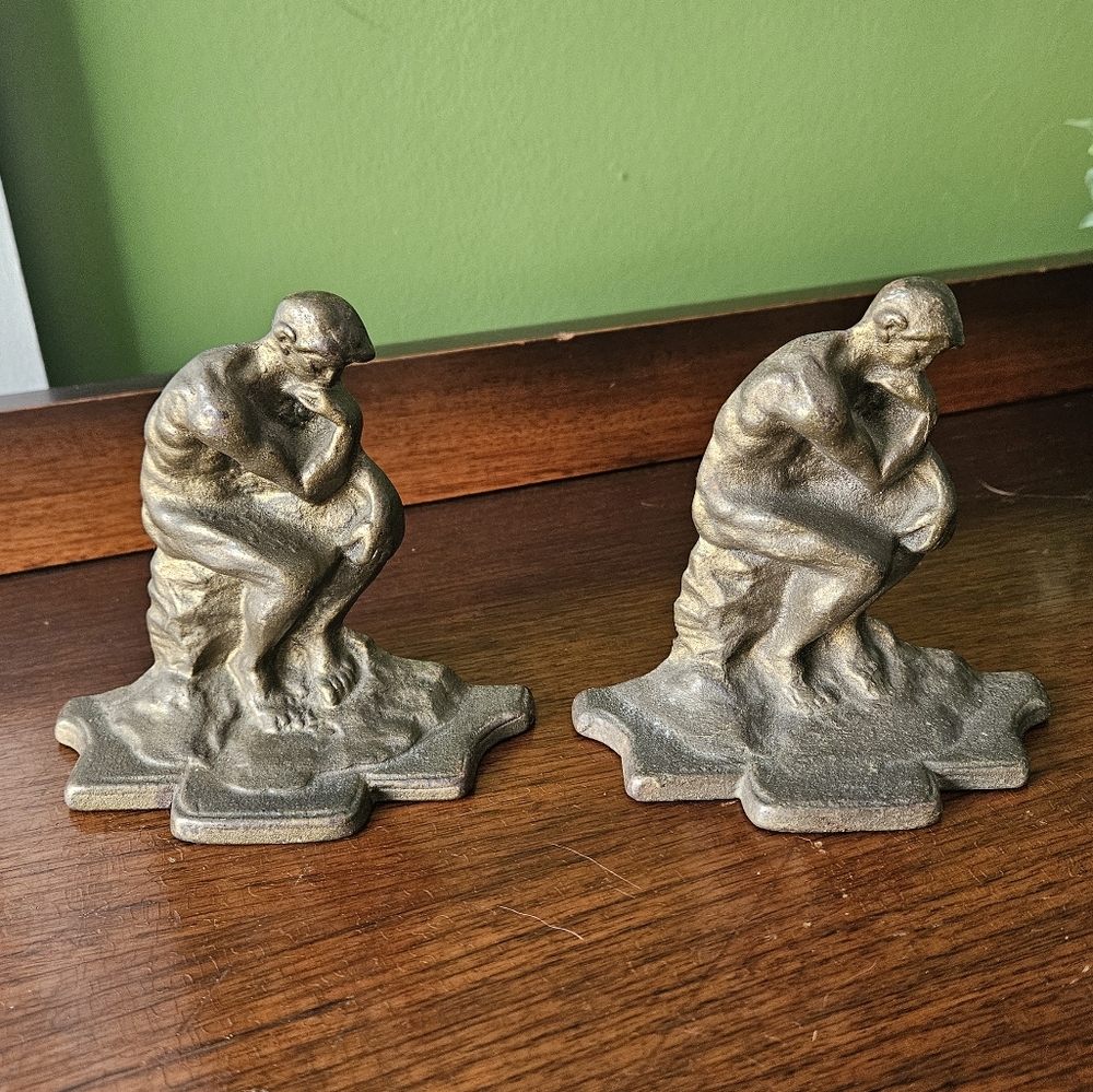 The Thinker Vintage Bookends